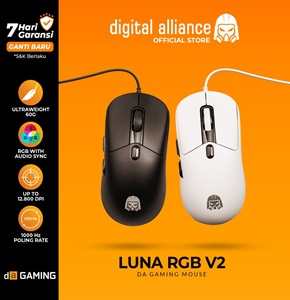 Mouse Gaming Digital Alliance RGB Lightweight Macro Ergonomic Luna V2