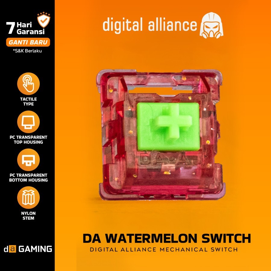 Switch DA x AJAZZ Watermelon Tactile 60g 3 Pin Mechanical Keyboard